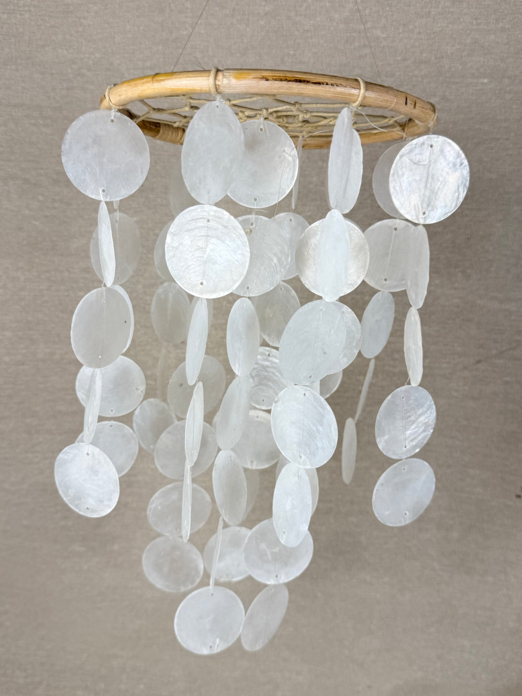 Natural Capiz Shell Dreamcatcher