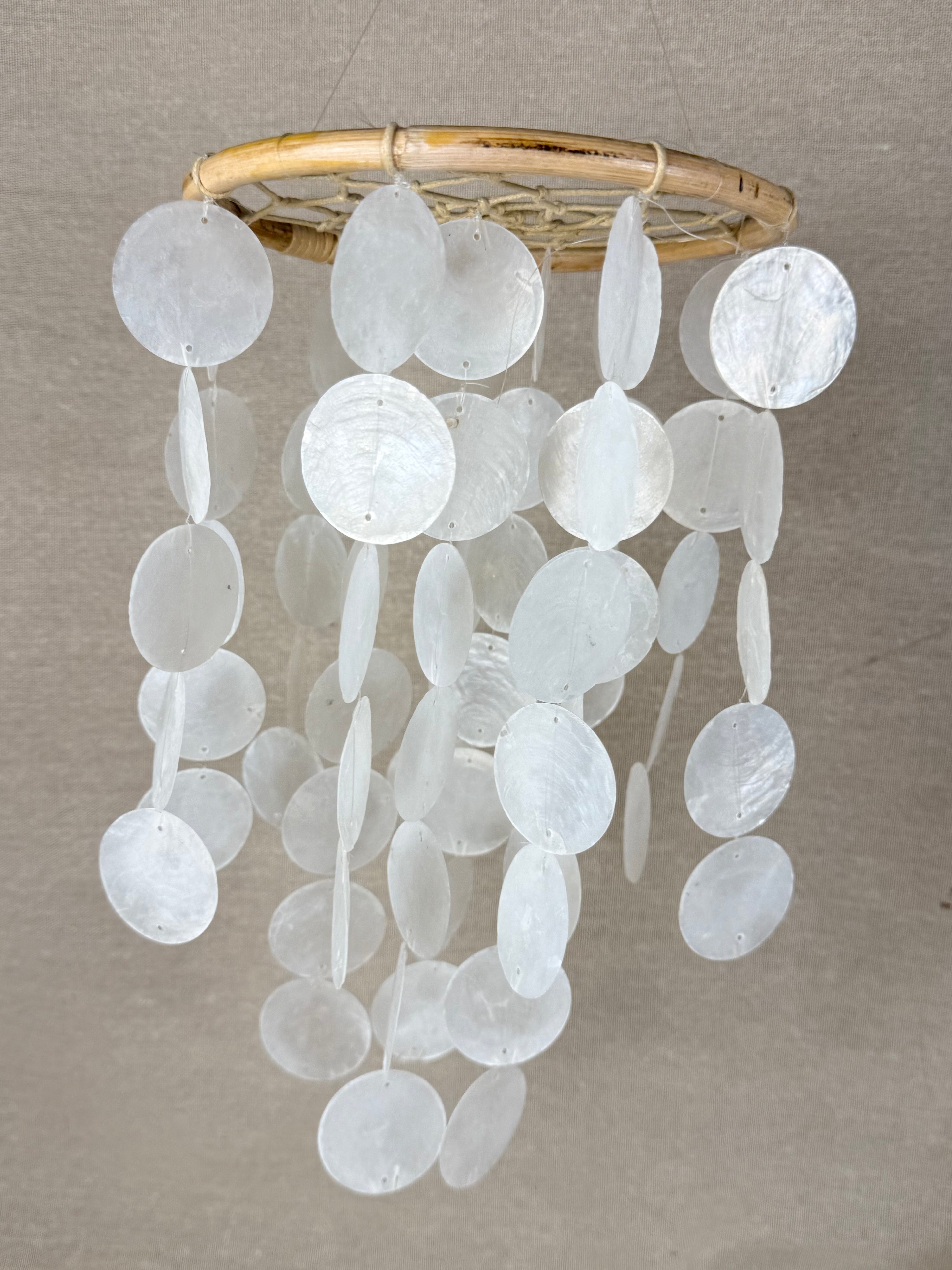 Natural Capiz Shell Dreamcatcher