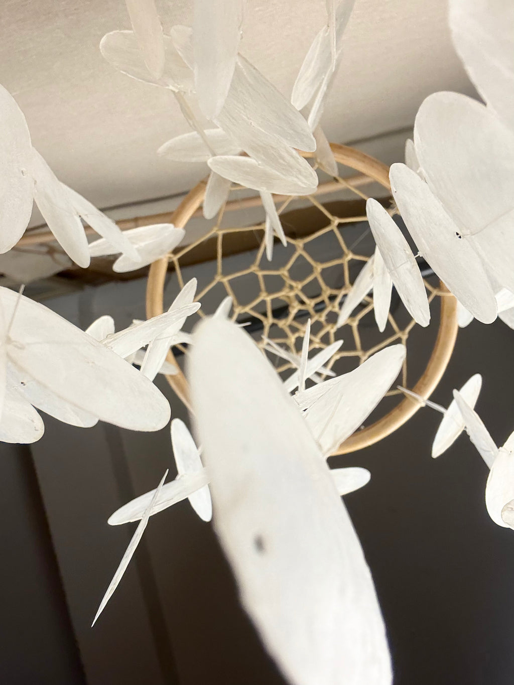 Natural Capiz Shell Dreamcatcher