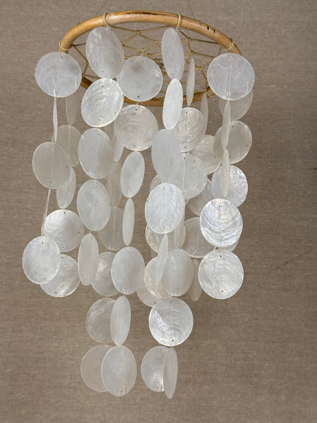 Natural Capiz Shell Dreamcatcher